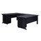 Fusion Fusion U-Desks with Storage, 102 D X 29 H, 66 W X Wood, Metal, Grey MUD663048GY - alternate 1